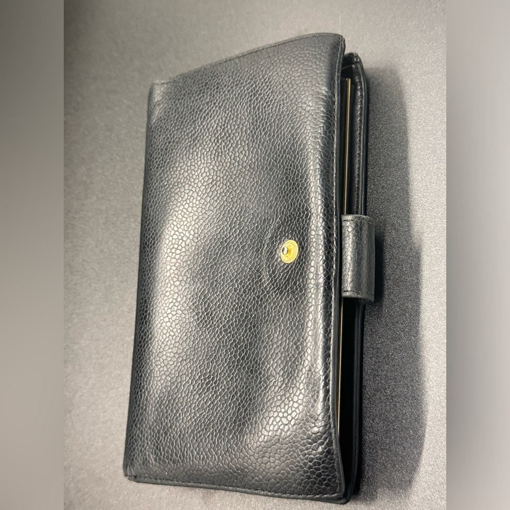 CHANEL BLK Caviar Leather Long Wallet - Picture 6 of 16